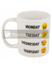 Taza cerámica 325ML Emoji Week 8412497468256