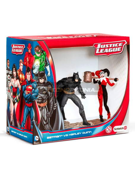 Figuras Batman vs Harley Quinn Liga de la Justicia DC Comics
