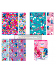 Papel regalo Shimmer y Shine 70x200cm surtido