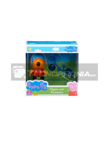 Figura Peppa Pig - Freddy Fox bicicleta