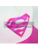 Gorra Superman DC Comics premium blanca - rosa
