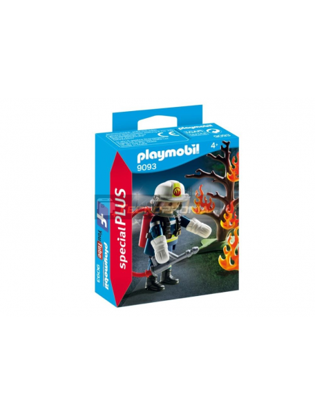 Playmobil - 9093 Bombero con árbol en llamas