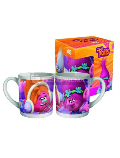 Taza cerámica 240ml Trolls Poppy DJ Suki 6950687219551