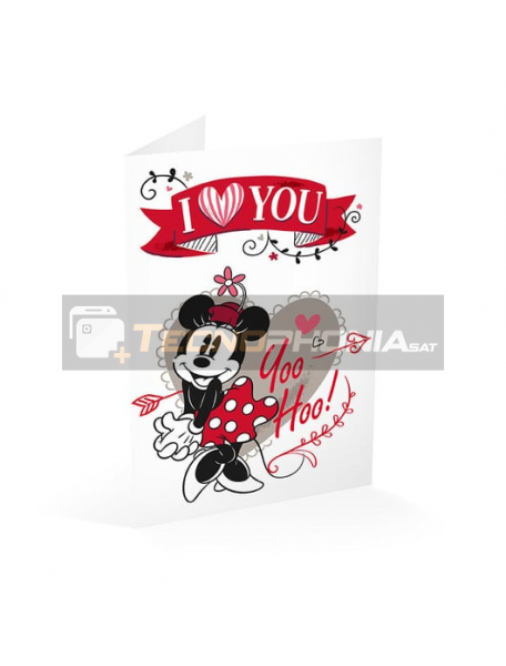 Tarjeta de felicitación Minnie - I love you