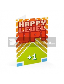 Tarjeta de felicitación Happy Level Up