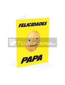 Tarjeta de felicitación Felicidades Papá - patata