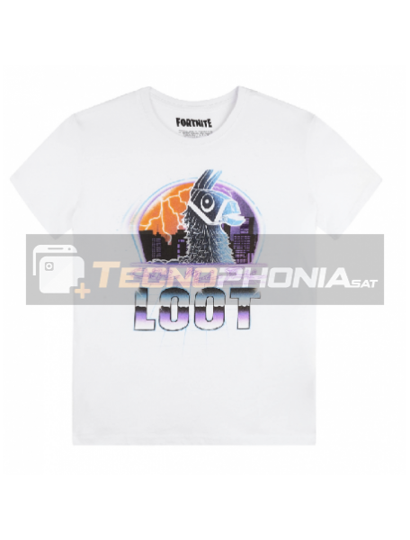 Camiseta infantil Fortnite - Loot blanca 16 años 176cm Talla S