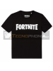 Camiseta infantil Fortnite T.16 Logo negra
