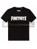 Camiseta infantil Fortnite T.16 Logo negra