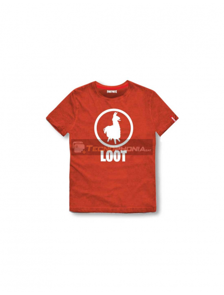 Camiseta Fortnite - Loot Talla M roja