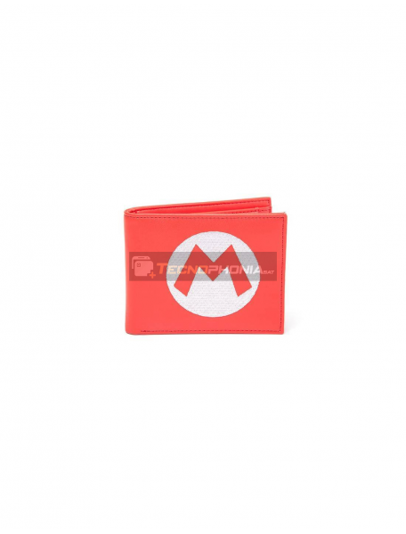 Cartera doble Nintendo - Super Mario Logo roja