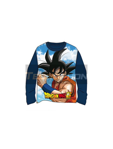 Camiseta niño manga larga Dragon Ball Z azul marino T14