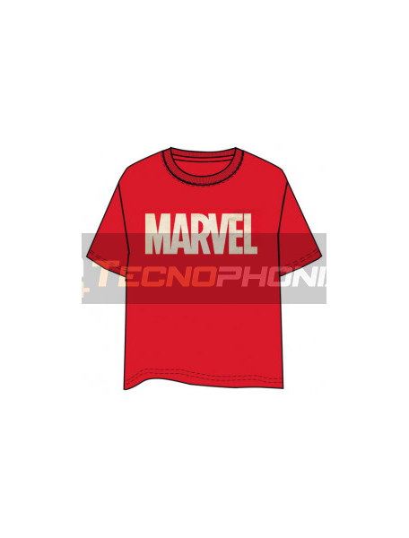 Camiseta manga corta Marvel logo Talla L