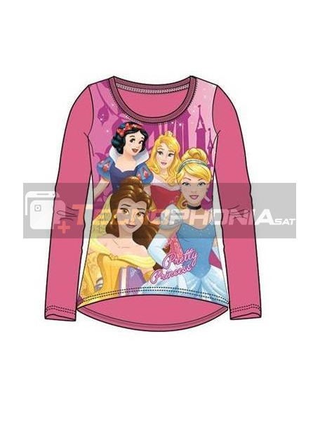 Camiseta niña manga larga Princesas Disney Talla 8