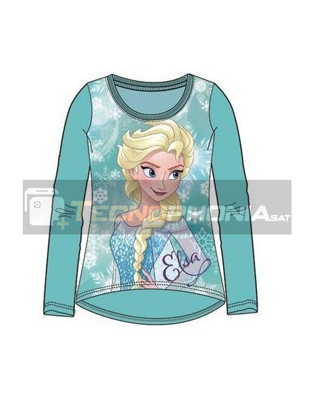 Camiseta niña manga larga Frozen - Elsa Talla 2