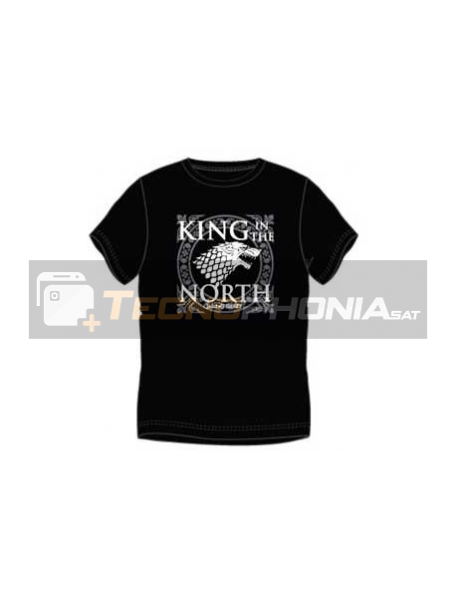 Camiseta manga corta Juego de tronos - King in the north Talla XL