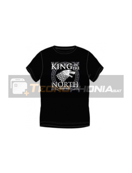 Camiseta manga corta Juego de tronos - King in the north Talla L