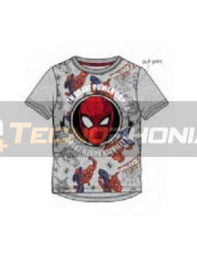Camiseta niño manga corta Spider-man - cara gris 10 años 140cm