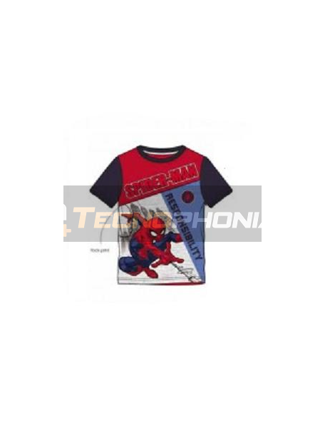 Camiseta niño manga corta Spider-man - Responsability 8 años - 128cm