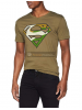 Camiseta adulto manga corta Superman verde Talla M