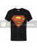 Camiseta adulto manga corta Superman negra Talla S