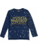 Camiseta niño manga larga Star Wars logo bordado azul RH1149 6 años