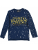Camiseta niño manga larga Star Wars logo bordado azul RH1149 10 años
