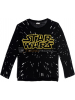 Camiseta niño manga larga Star Wars logo bordadonegra RH1149 8 años