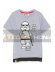 Camiseta niño manga corta Lego Star Wars - The dark side gris 8 años