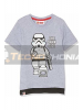 Camiseta niño manga corta Lego Star Wars - The dark side gris 10 años