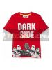 Camiseta niño manga corta Lego Star Wars - Dark side roja 6 años