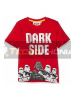 Camiseta niño manga corta Lego Star Wars - Dark side roja 10 años