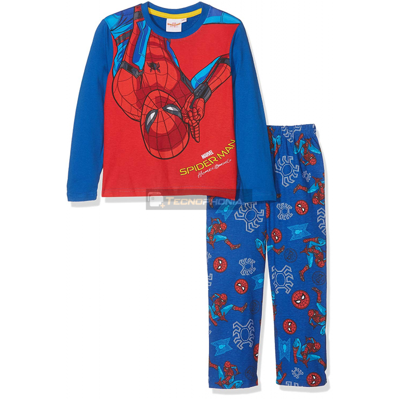 Pijama largo 'Spider-Man' - AZUL - Kiabi - 10.00€