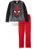Pijama manga larga niño Spider-man negro - gris - rojo 4 años 104cm