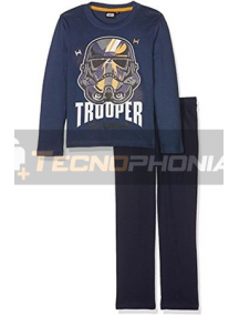 Pijama manga larga niño Star Wars - Trooper 8 años 128cm