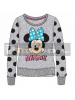 Sudadera Minnie Mouse gris lunares 2 años