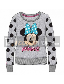 Sudadera Minnie Mouse gris lunares 6 años