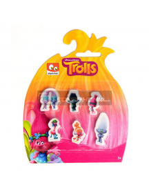 Juego de 6 gomas Trolls