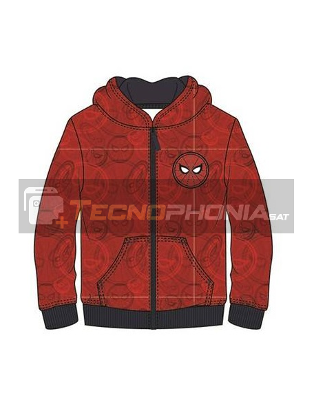 Sudadera Spider-man roja estampada 4 años