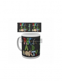 Taza cerámica 325ML Rick and Morty - Letras