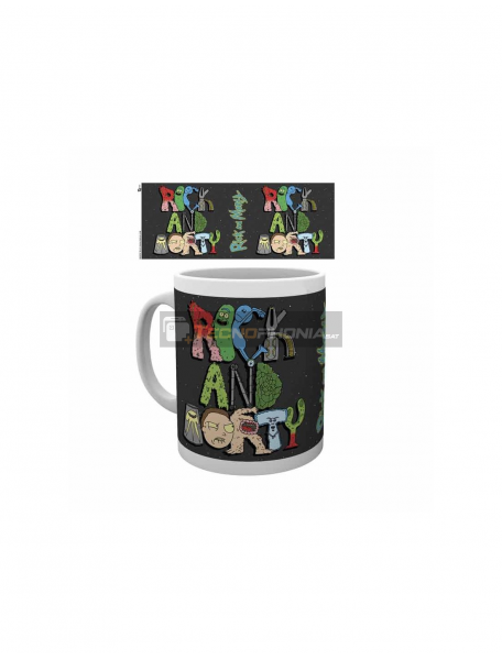 Taza cerámica 325ML Rick and Morty - Letras