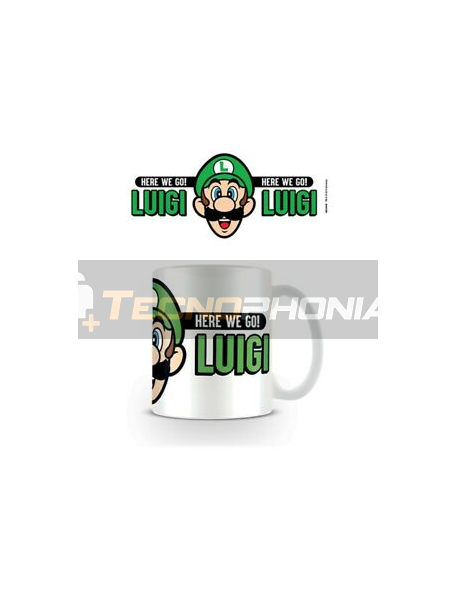 Taza cerámica Super Mario - Luigi Here we go!