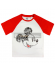 Camiseta Mickey Disney premium roja - blanca 3 años