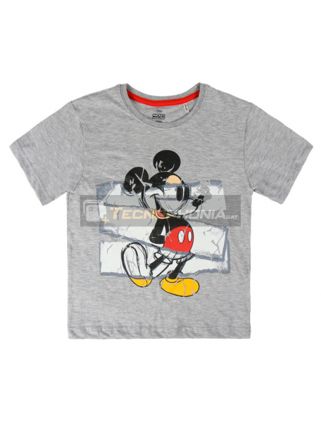 Camiseta Mickey Disney premium gris 2-3 años