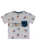 Camiseta Mickey Disney premium gris - azul 3 años