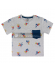 Camiseta Mickey Disney premium gris - azul 3 años