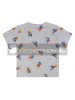 Camiseta Mickey Disney premium gris - azul 3 años