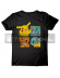 Camiseta manga corta Pokemon Personajes negra Talla M