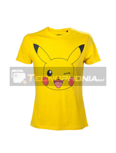 Camiseta manga corta Pokemon - Pikachu amarilla Talla L