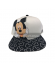 Gorra Diseño Mickey Negra visera plana